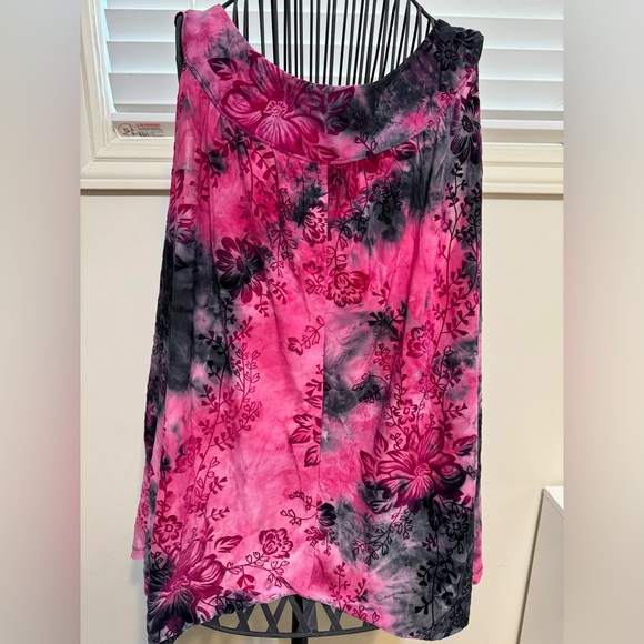 BOHO Tie Dye-Sere Nade Pink with Black -SZ. 3x - Picture 6 of 8